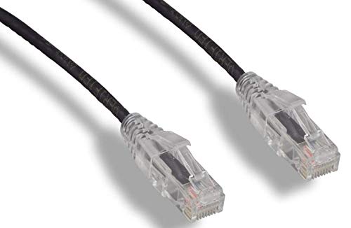 RiteAV - Ultra Slim, Fluke Tested Cat6 High Density Network Ethernet Cable - Black - 14ft (10 Pack)