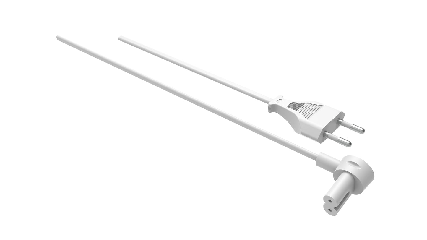 Riteav - (2st) kort strömkabel 0,35 m för SONOS ERA 100 och 300, RAY, ARC, SUB (GEN 3), SUB-mini, AMP, BEAM, PLAY BASE, PLAY5 (GEN 2) – vit (EU)