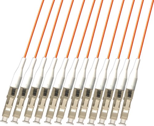 RiteAV - Direct Burial/Outdoor LC-LC 12-Strand Fiber Optic Cable - Multimode (62.5/125) - 100M