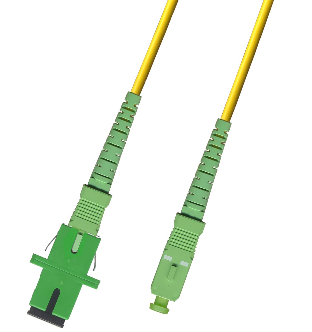 RiteAV 1M (3 Feet) - Singlemode Simplex Fiber Optic Coupler Adapter Internet Cable Male-Female Extender (9/125)- SC/APC to SC/APC