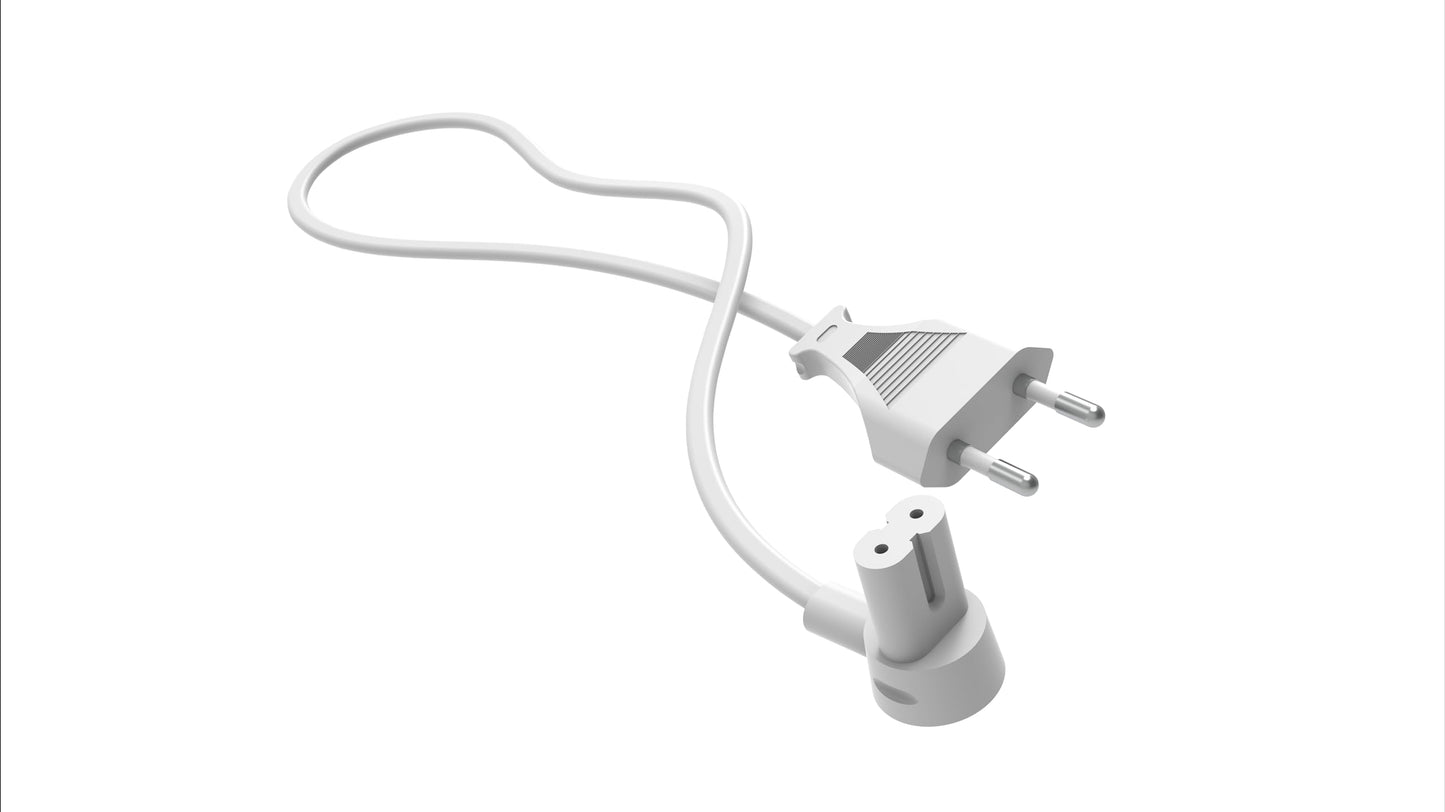 Riteav - (2st) kort strömkabel 0,35 m för SONOS ERA 100 och 300, RAY, ARC, SUB (GEN 3), SUB-mini, AMP, BEAM, PLAY BASE, PLAY5 (GEN 2) – vit (EU)