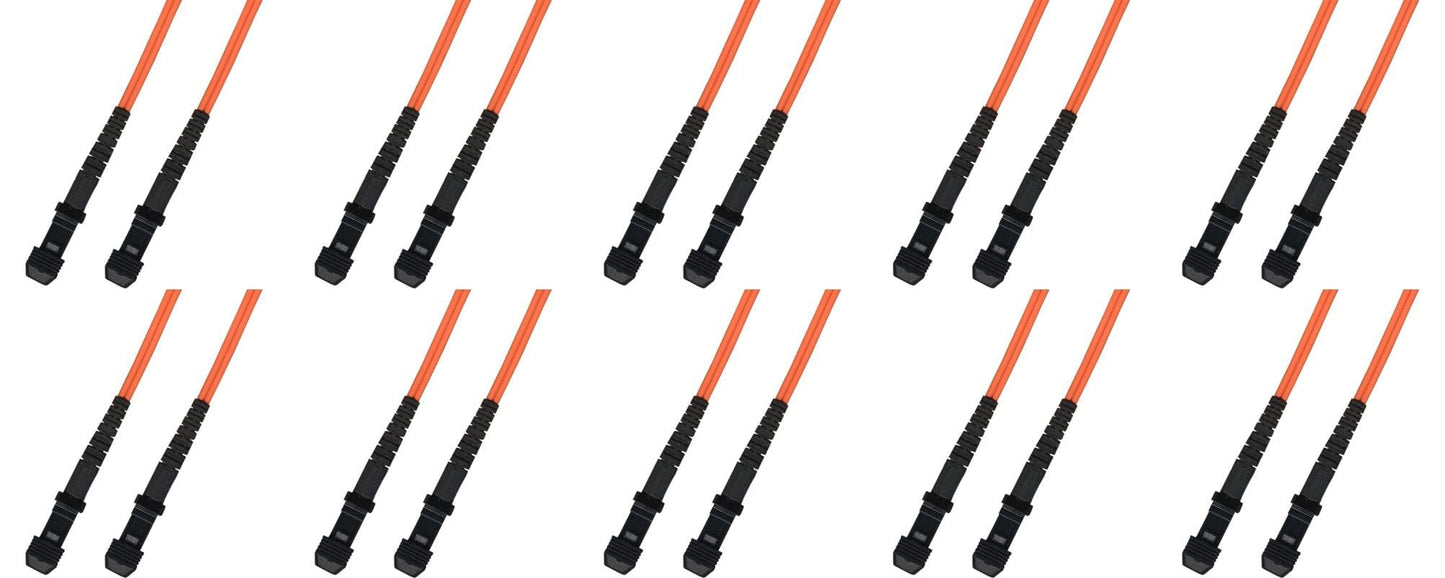 Ultra Spec Cables 75M Multimode Duplex Fiber Optic Cable (50/125) - MTRJ to MTRJ (10 Pack)