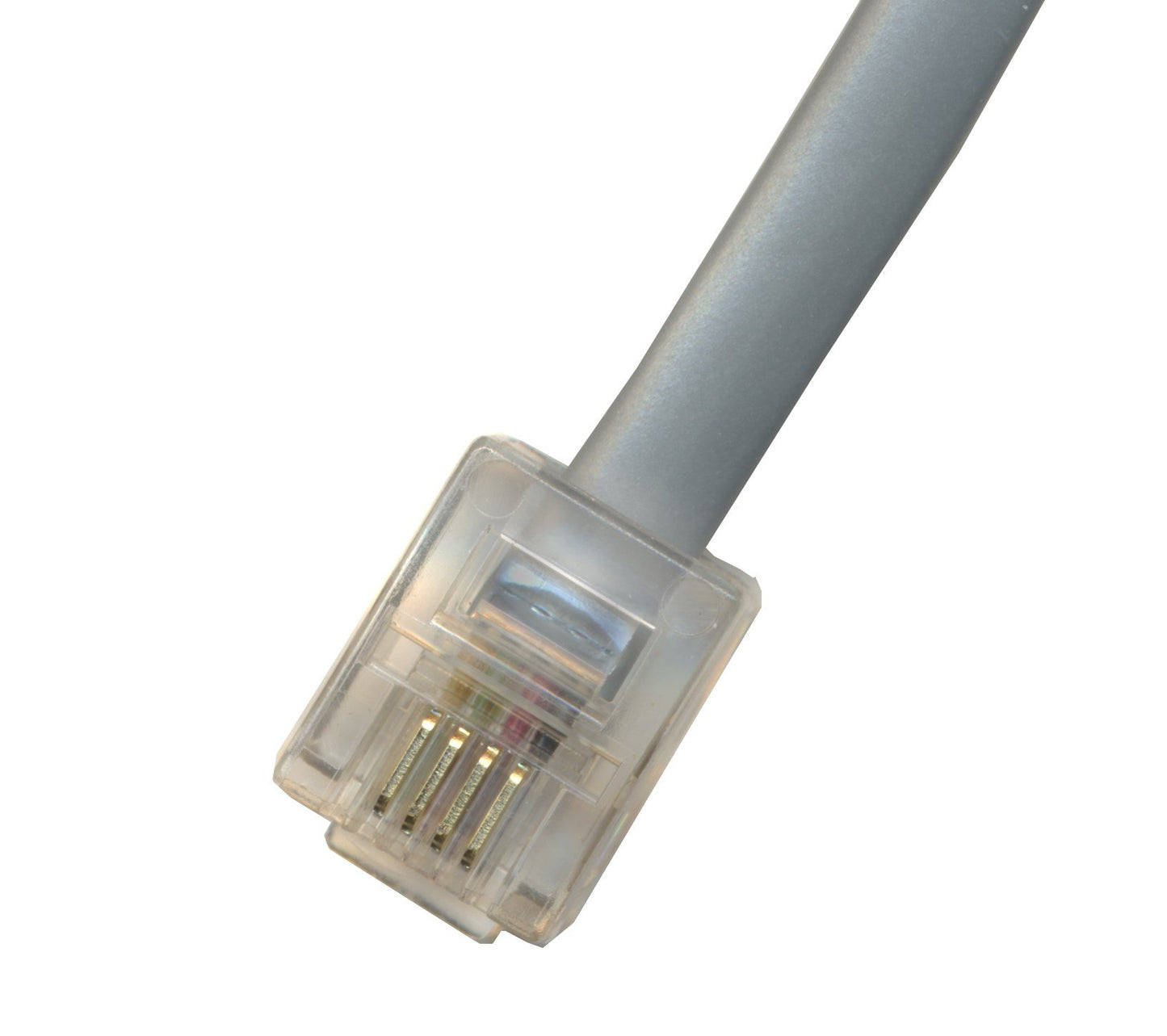 RiteAV - 20FT Phone Line Cord RJ11 Male/Male Telephone Cable for Landline Phone and Fax 6P4C - Gray