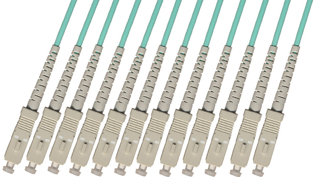 RiteAV - Direct Burial/Outdoor SC-SC 12-Strand Fiber Optic Cable - 10Gb Multimode (50/125) - 300M