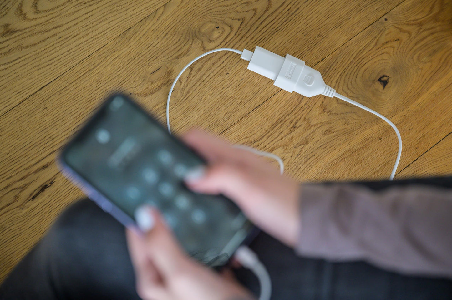 RiteAV- (2-PACK) förlängningskabel i plast (5m kabel, med Euro-kontakt och koppling) vit