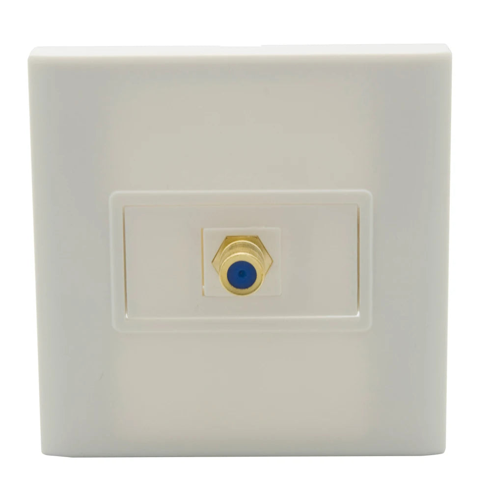 EU 86 Style 1 Port Coaxial F RG6 Hona till Hona Wall Plate (Vägguttag)