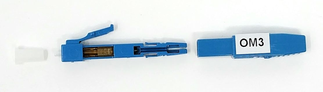 Ultra Spec Cables Field Installable LC-UPC Multimode OM3 50/125 Connector for 0.9mm Cable (10 Pack)