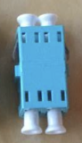Fiber Optic Cable Flangeless Adapter/Coupler LC-LC Duplex Aqua OM2 (500 Pack)