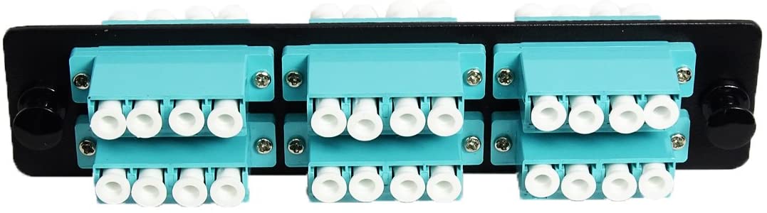 LC - Quad - 6 Port - Adapter Panel - OM3 Multimode