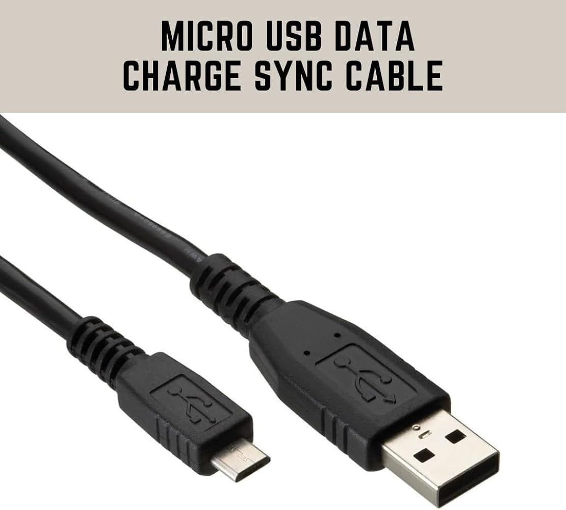 RiteAV - 3M Micro USB-laddningskabel för Playstation 4 PS4 Dualshock 4 trådlös kontroll – spela och ladda