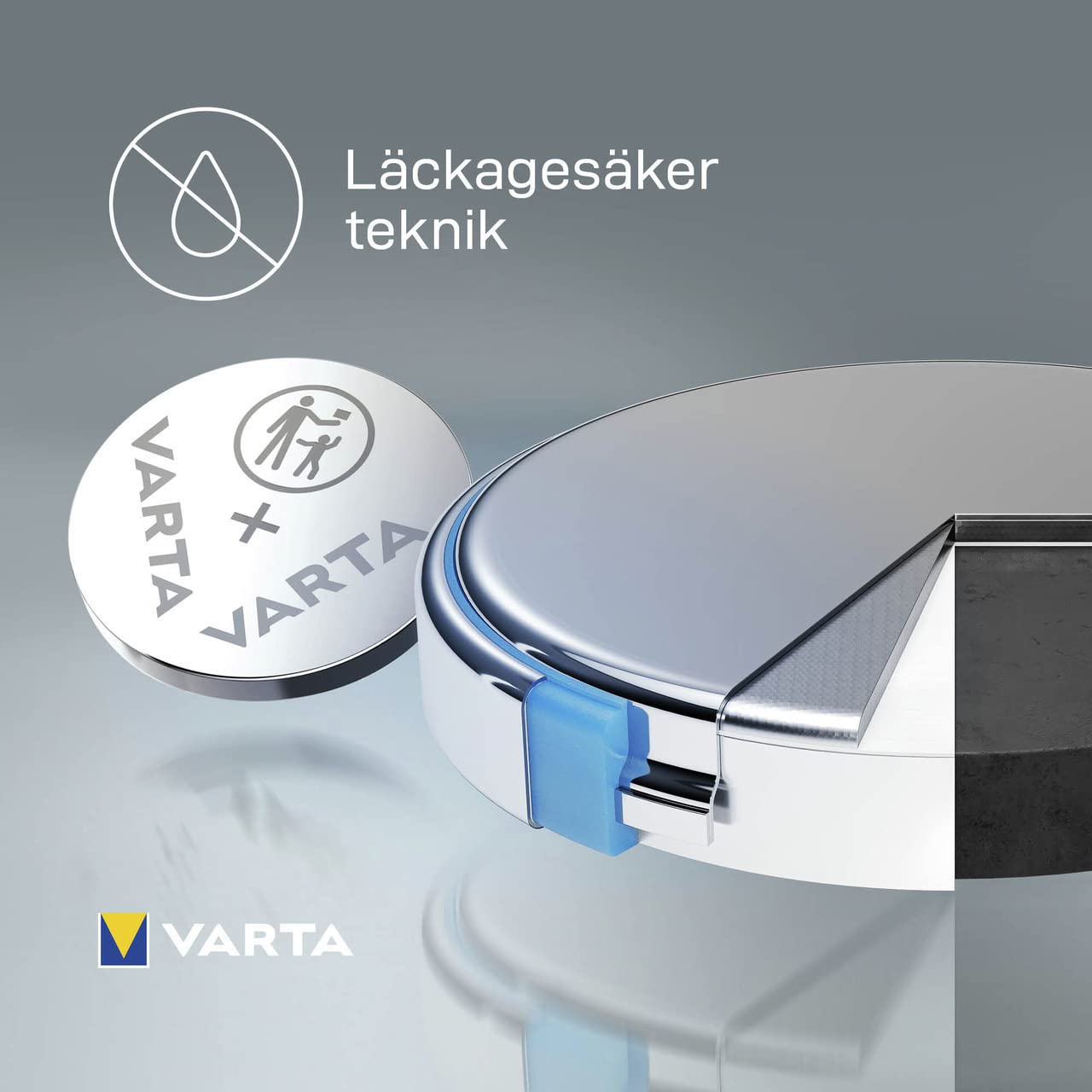 Batteries Electronics CR2032 litium knappcell 3V batteri 5-pack, knappceller i original blisterförpackning med 5