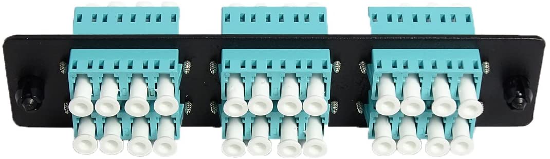 LC - Quad - 6 Port - Adapter Panel - OM3 Multimode
