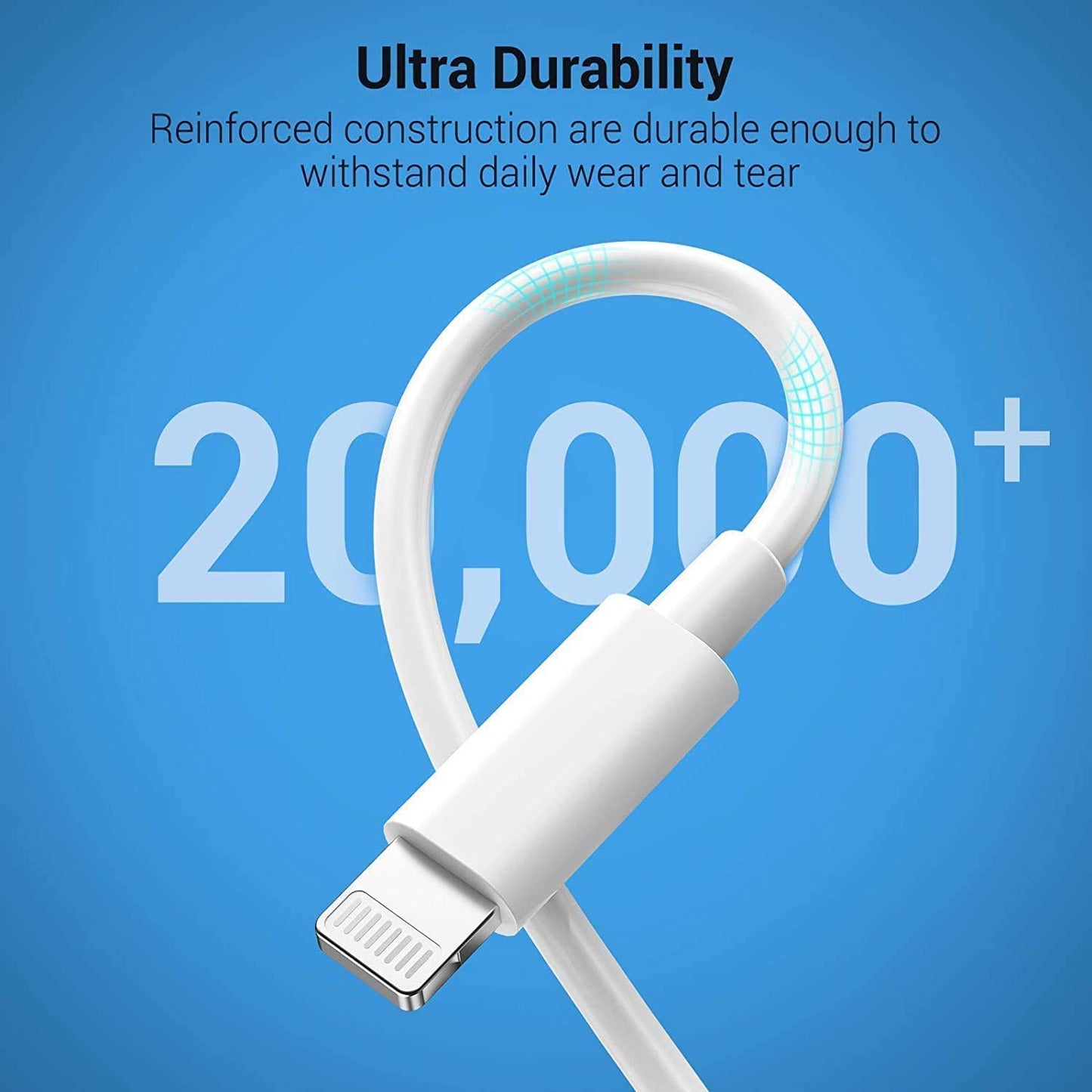 iPhone 20 W snabbladdarkabel 2-pack USB-C till Lightning-kabel (2 m) snabbladdning kompatibel med iPhone 14/13/12/12 Mini/12 Pro/12 Pro Max/11/11 Pro Max/Xs Max/XR/X, iPad med mera