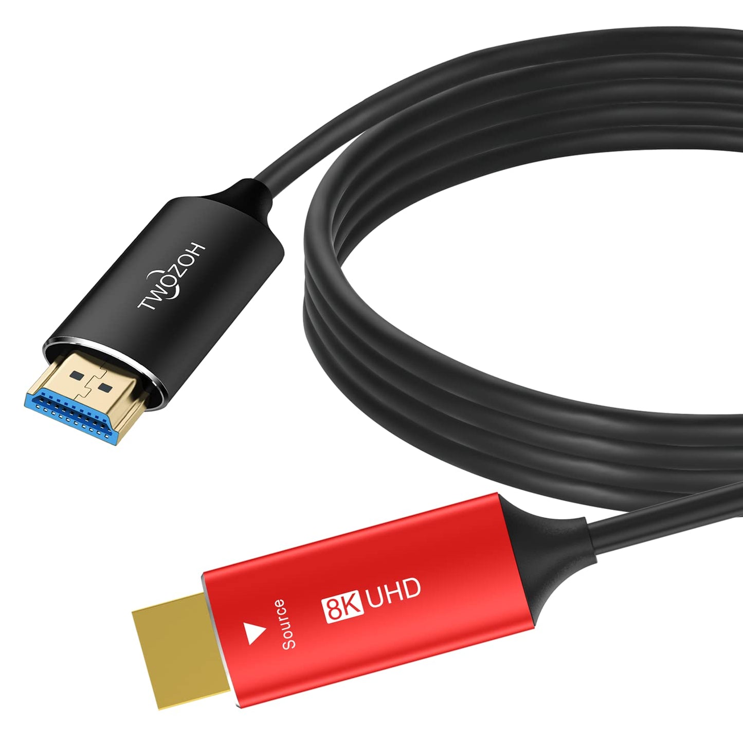 RiteAV - 8K fiber HDMI kabel 100M, Hög hastighet HDMI 2.1 fiberoptisk sladd stöder 48Gbps 8K@60Hz 4K@120Hz