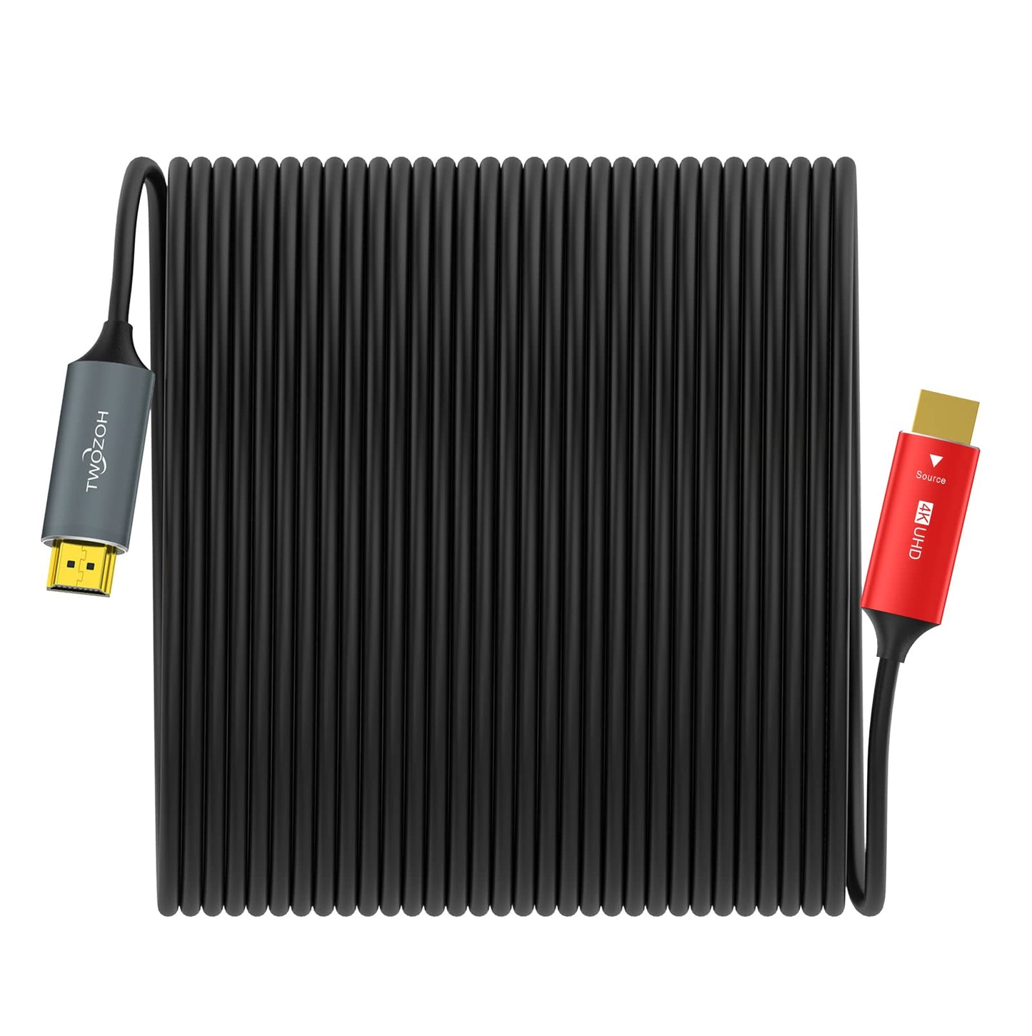RiteAV - HDMI fiber optisk kabel 150M, 4K fiber HDMI-sladd stöder 4K@60Hz/18Gbps