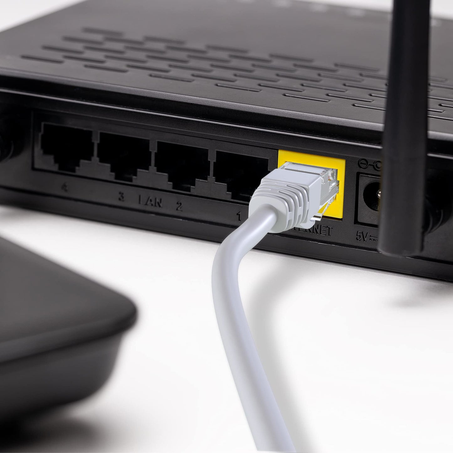 100m Ethernet-Nätverkskabel | CAT6, AWG24, CCA, UTP (100 Meter, Grå)