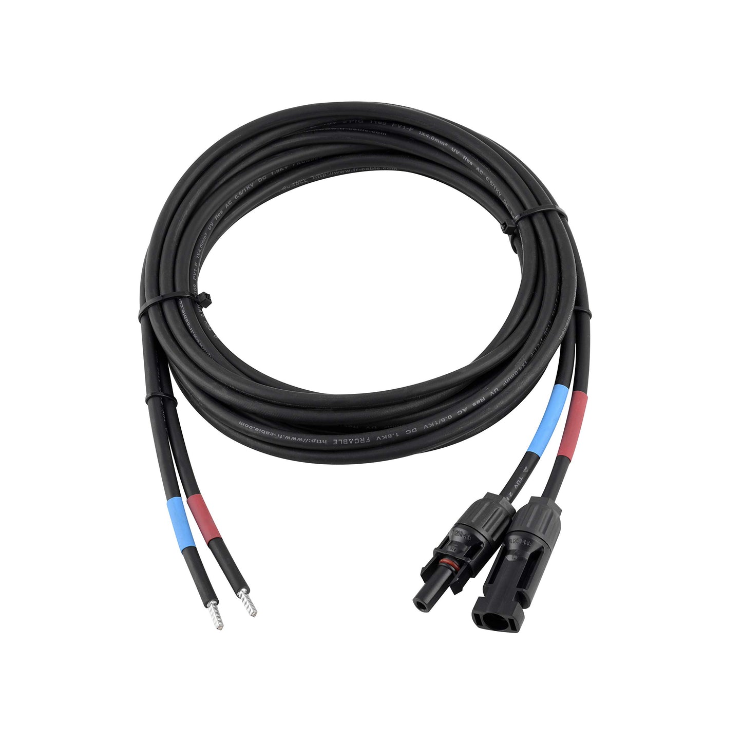 RiteAV - 6 mm² professionell anslutningskabel, solpanel till solladdningsregulator, anslutningskabel