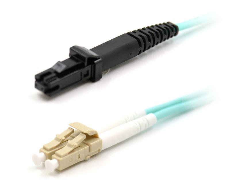 OM4 40G - Multimode (50/125) - Duplex - Fiber Optic Cable - LC to MTRJ - Riser Jacket