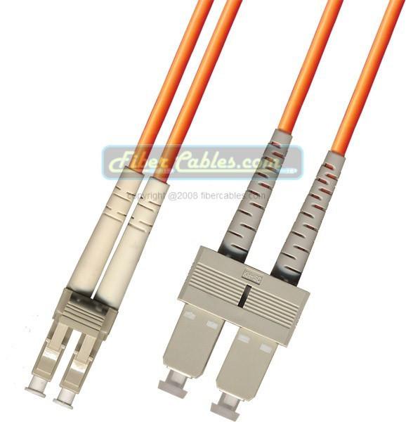 OM1 - Multimode (62.5/125) - Duplex - Fiber Optic Cable - LC to SC - Riser Jacket