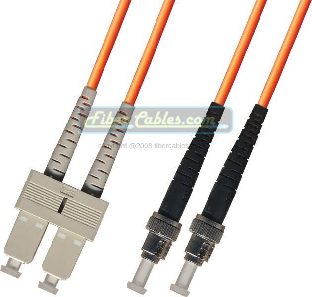 OM2 - Multimode (50/125) - Duplex - Fiber Optic Cable - SC to ST- Riser Jacket