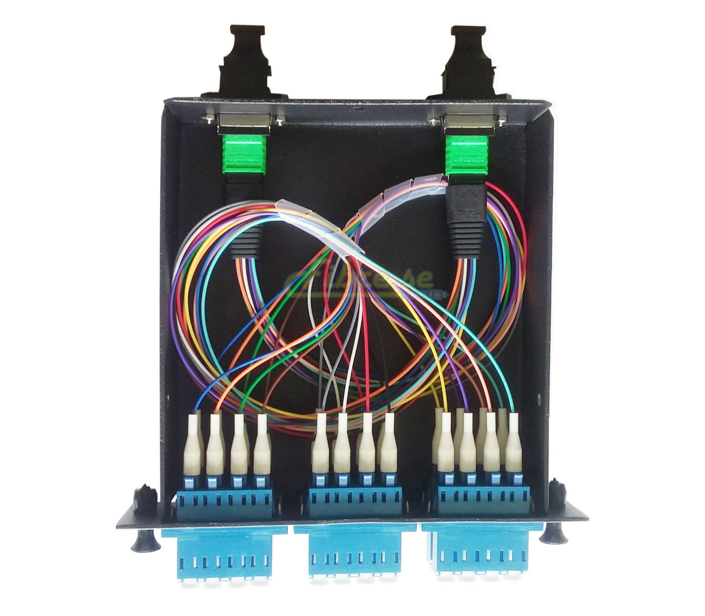 OS2 - Singlemode (9/125) - 24 Fiber MTP (female) to LC Duplex Cassette, Loaded