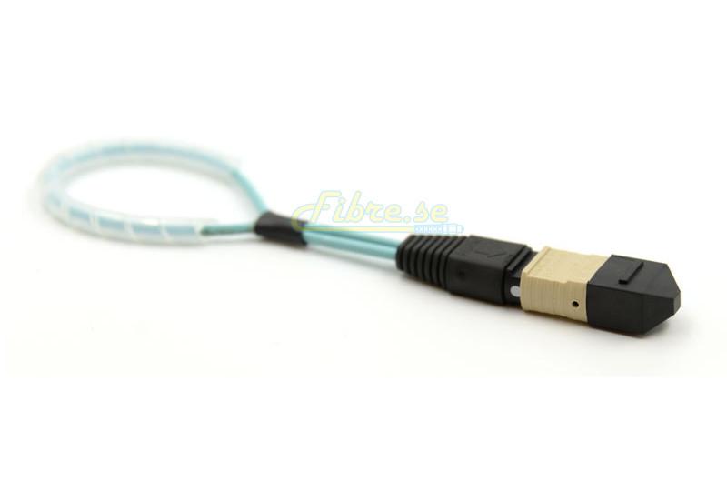 OM3 - 10G Multimode (50/125) - 12 Strand MPO Fiber Optic Loopback