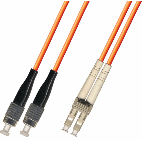 0.3m ( 1FT ) FC-LC Duplex Multimode Fiber Optic Cable 62.5/125 Indoor/Outdoor