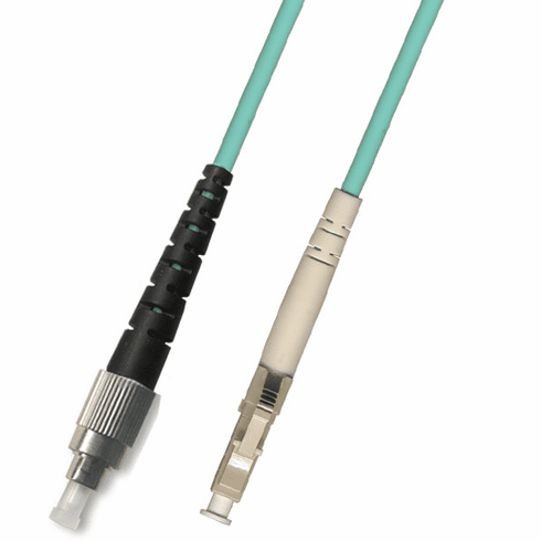 0.3m ( 1FT ) FC-LC Simplex Multimode Fiber Optic Cable 50/125 10 Gigabit LSZH (10GB)