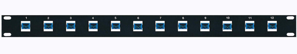 12 Port - Fiber Patch Panel - 10Gb Multimode