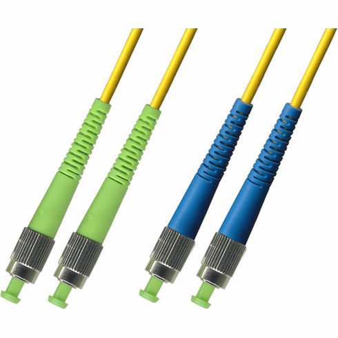 12M FC APC to FC UPC Duplex Singlemode Fiber Optic Cable 9/125