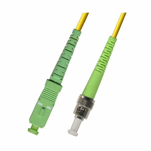 12M SC APC to ST APC Simplex Singlemode Fiber Optic Cable 9/125
