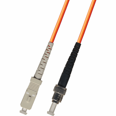 12M SC-ST Simplex Multimode Fiber Optic Cable 50/125 Riser