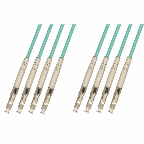 150M LC-LC Multimode Fiber Optic Cable 50/125 10 Gigabit 4 Strand (10GB)