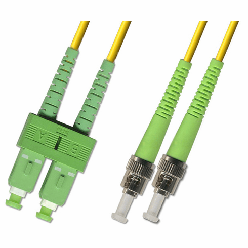 150M SC APC to ST APC Duplex Singlemode Fiber Optic Cable 9/125
