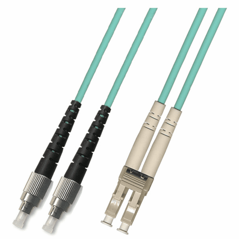 15M FC-LC Duplex Multimode Fiber Optic Cable 50/125 10 Gigabit Outdoor, Distribution (10GB)