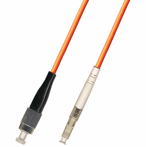 15M FC-LC Simplex Multimode Fiber Optic Cable 62.5/125 Plenum