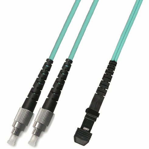 15M FC-MTRJ Duplex Multimode Fiber Optic Cable 50/125 10 Gigabit Armored (10GB)