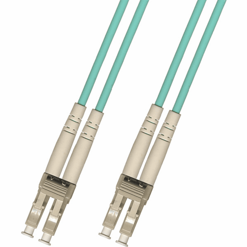 15M LC-LC Duplex Multimode Fiber Optic Cable 50/125 40 Gigabit Riser (40GB)