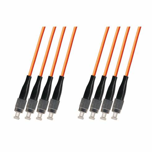 1M FC-FC Multimode Fiber Optic Cable 62.5/125 4-Strand