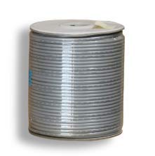 RiteAV Bulk Raw UL 4C 26 AWG Flat Modular Silver Satin Cable (No Ends) - 1000FT