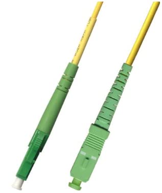15M - Singlemode Simplex Fiber Optic Cable (9/125) - LC/APC to SC/APC