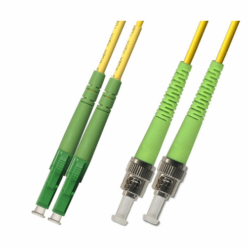 300M LC APC to ST APC Duplex Singlemode Fiber Optic Cable 9/125