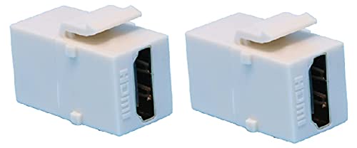 RiteAV HDMI 2.0 Light Almond Keystone Adapter Coupler Female to Female (2 Pack)