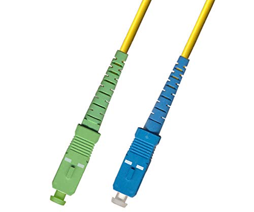 20M Singlemode Simplex Fiber Optic Cable (9/125) - SC/APC to SC/UPC