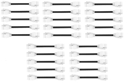 RiteAV - HDMI Female-Female Pigtail Extension Cable Coupler Keystone Dongle Jack White/White (25 Pack)