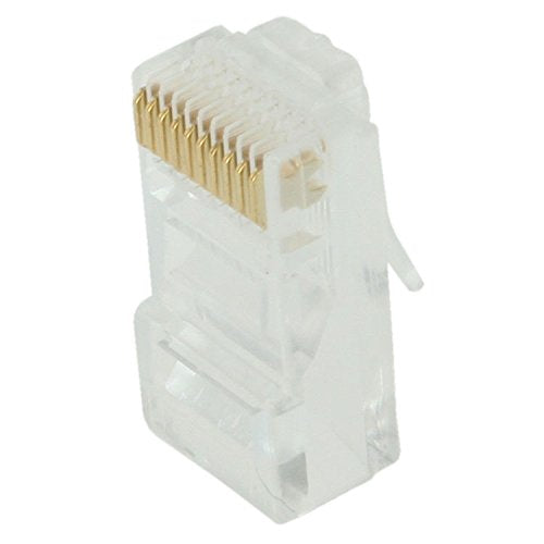RiteAV - RJ50 10p10c Modular Connector (for Flat Cable, Stranded) (Crimp) 10 PCS Pack