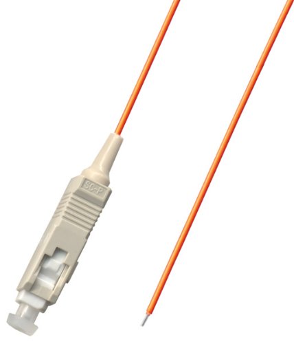 Ultra Spec Cables SC Multimode 62.5/125 Simplex Pigtail Fiber Optic 1M - 0.9 mil for Splice