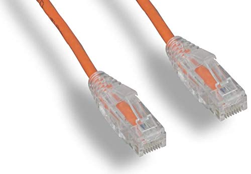 RiteAV - Ultra Slim, Fluke Tested Cat6 High Density Network Ethernet Cable - Orange - 2ft (10 Pack)