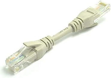 RiteAV - Nätverkskabel, Ethernet, LAN & patchkabel CAT5e/6, UTP, 1 Gbit/S, AWG 26/7, kopparkabel 100% Cu, grå, 0, 1 m (10cm)