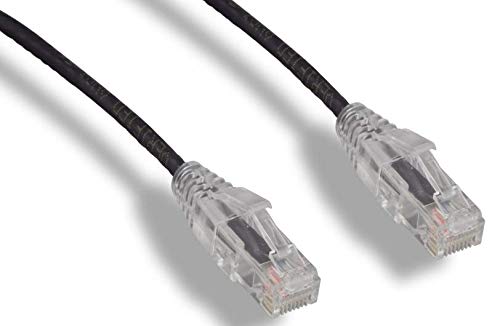 RiteAV - Ultra Slim, Fluke Tested Cat 6A High Density Network Ethernet Cable - Black - 5ft (10 Pack)